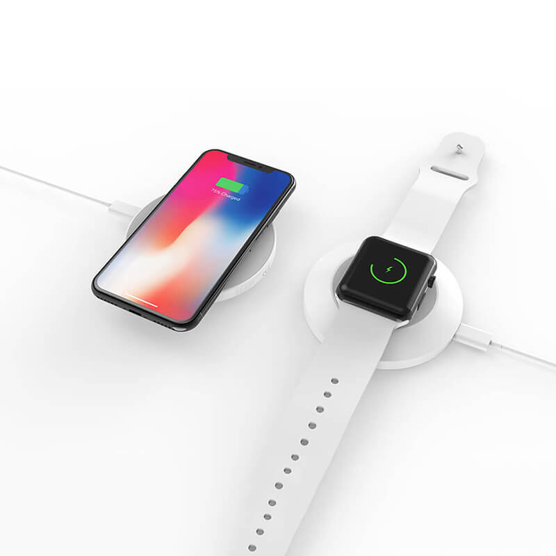 Entrambe le parti Caricamento wireless per iPhone e iWatch